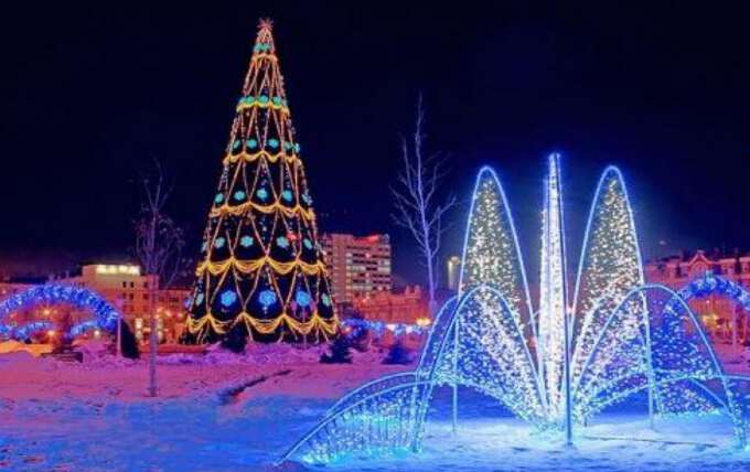 новогодняя елка в Казани 2017